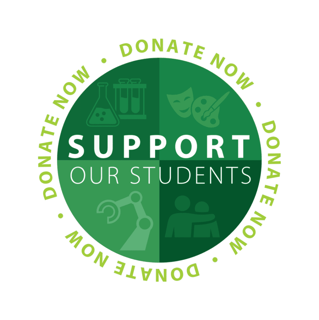 Logo for the Support Our Students fundraising campaign