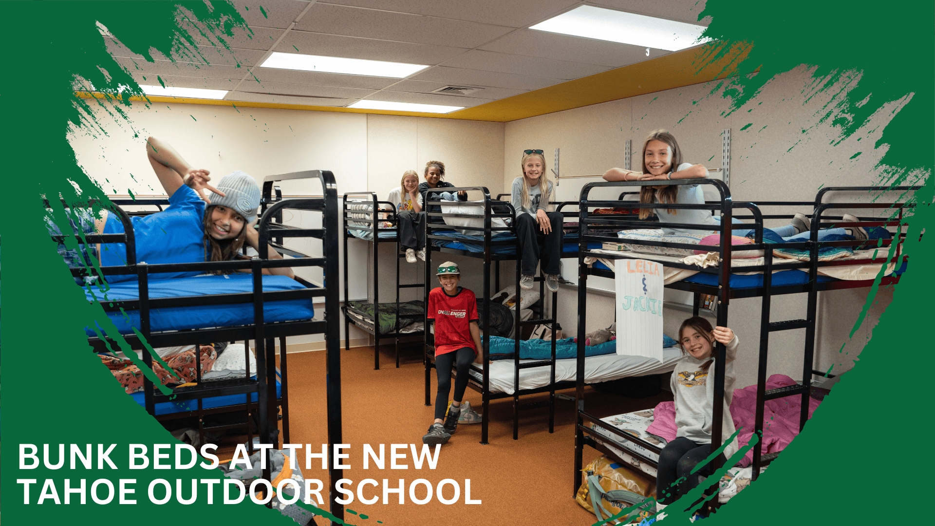 Bunk beds at the TAHOE Outdoor School