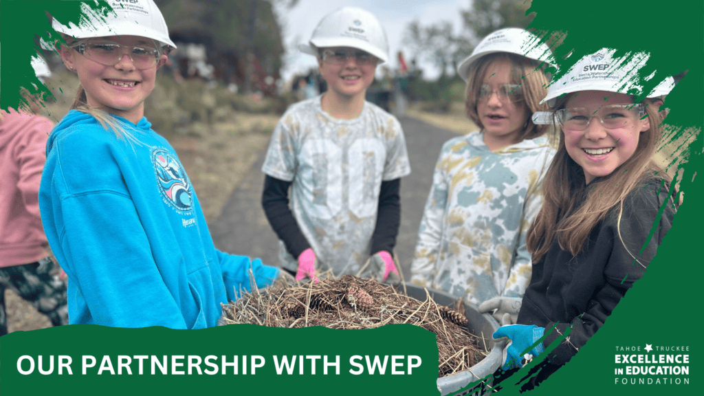 Students participating in defensible space work.